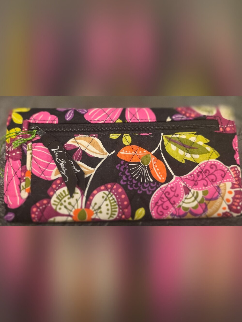 Vera Bradley Piroutte Pink (Retired Pattern) Trifold Wallet, NWT - Picture 5 of 7